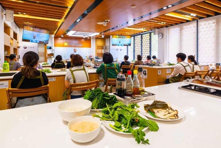 Korean buddhist temple cuisine cooking class