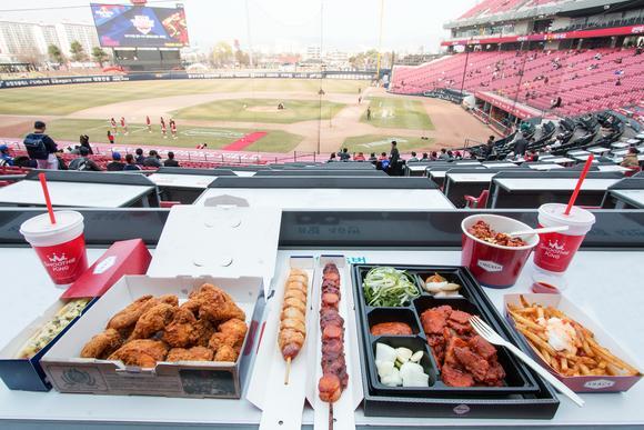 food at baseball
