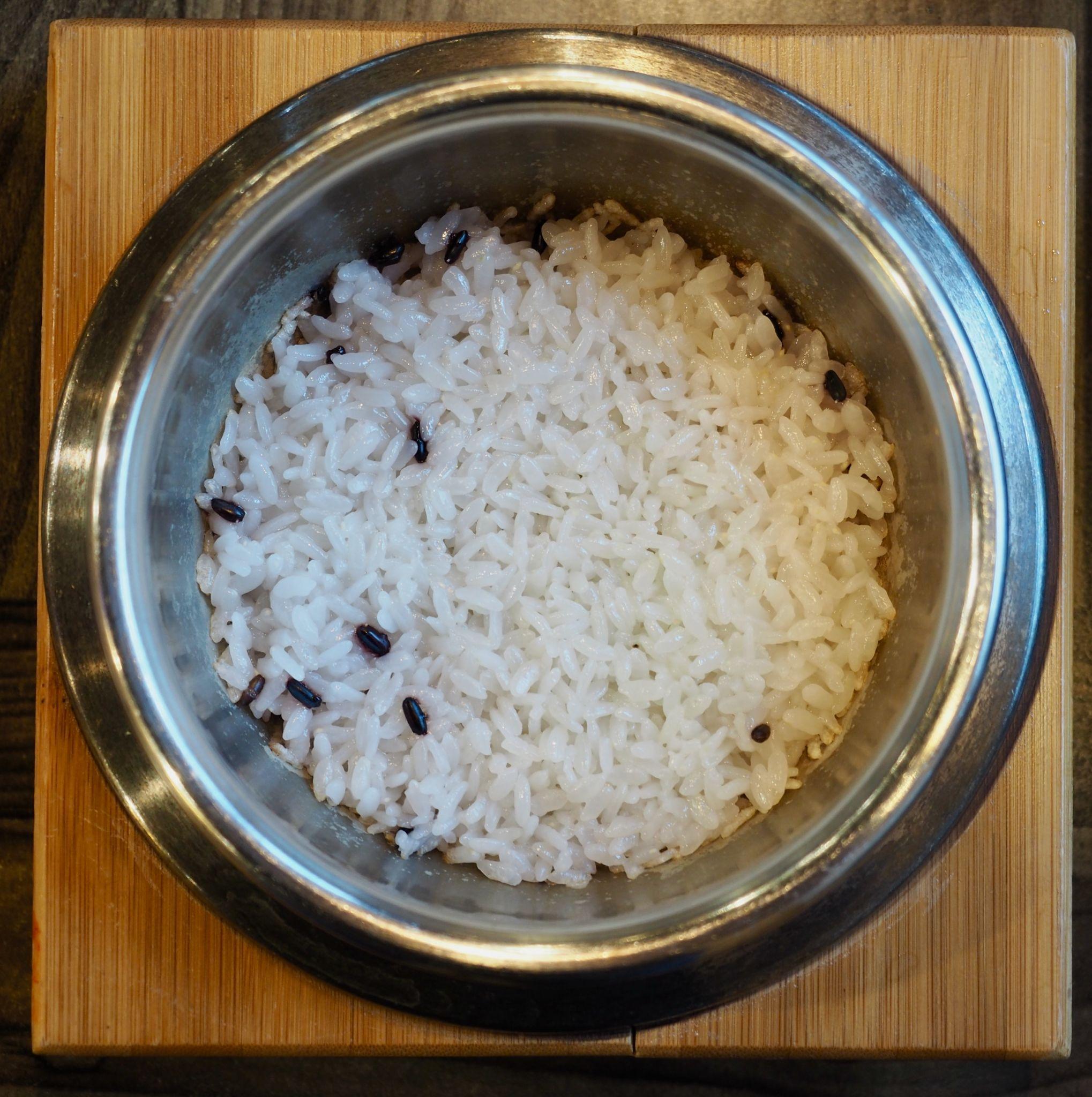 steamed rice